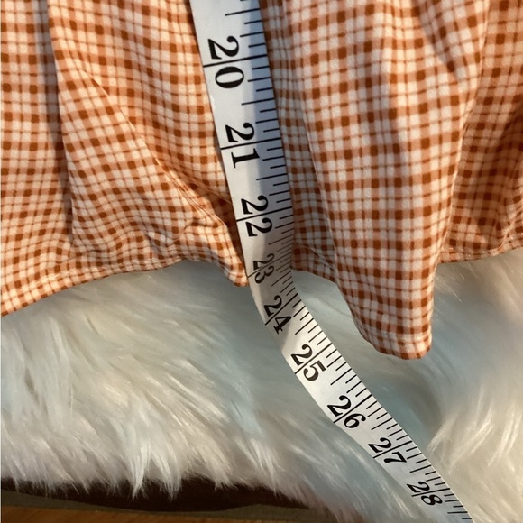 SOLD LAUREN Conrad peplum top Woman’s size XXL 
short sleeve neck Gingham che… - Picture 8 of 16